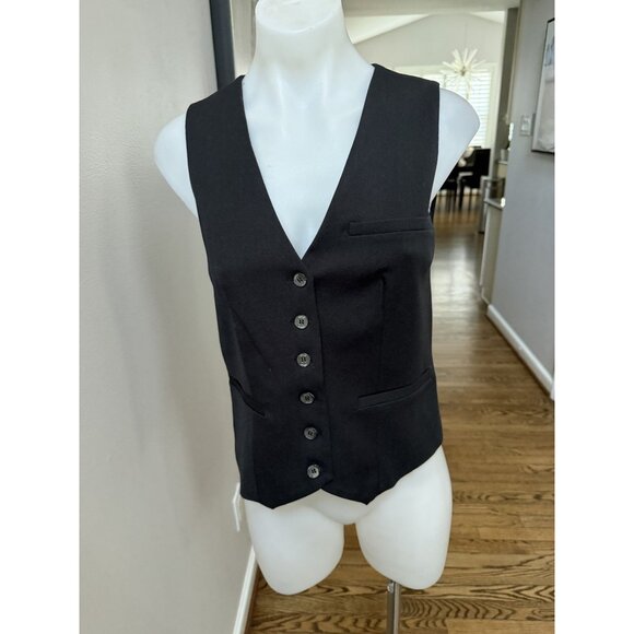 STAUD Black Brett twill Vest Size XS - Picture 4 of 7